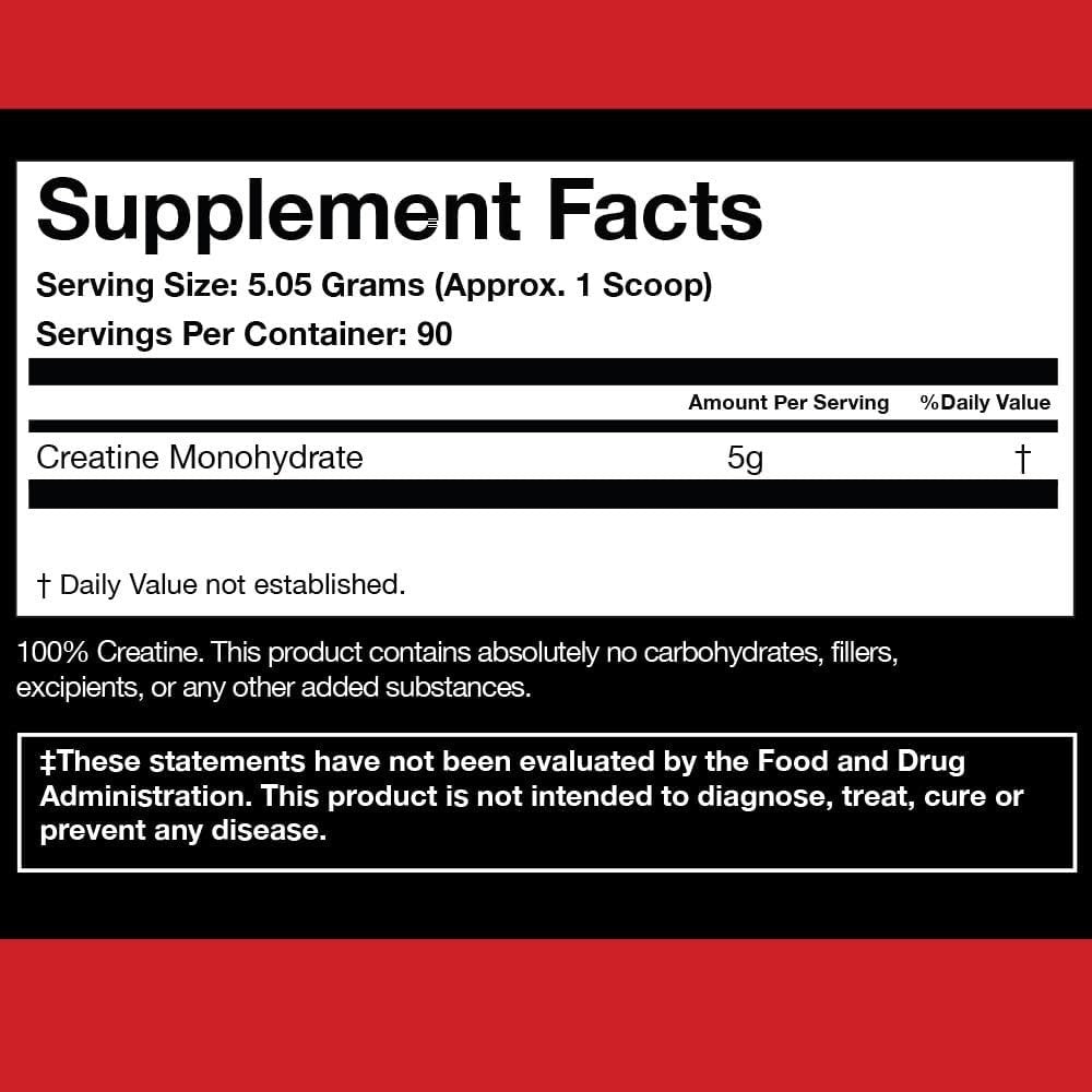 Creatine Monohydrate Powder 90 Servings Pure Micronized ATHLEAN X
