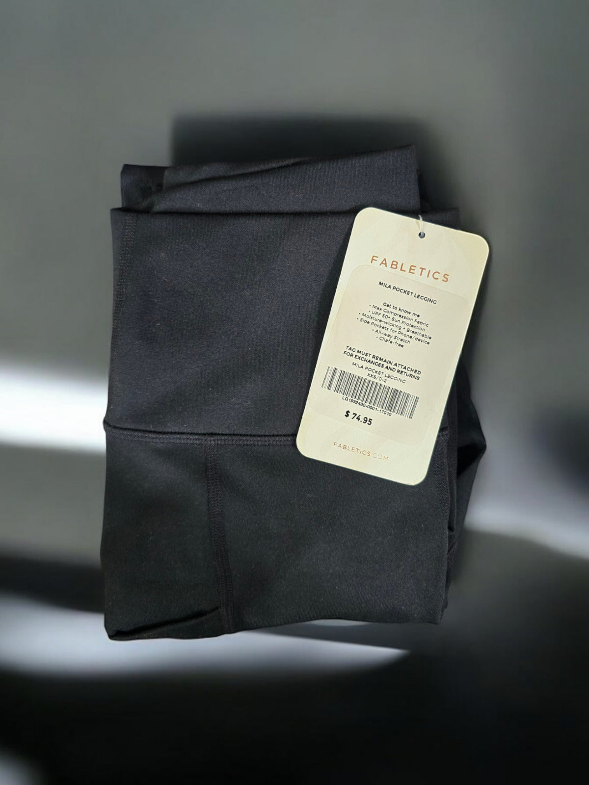 Fabletics Mila Pocket Leggings, Black, XXS