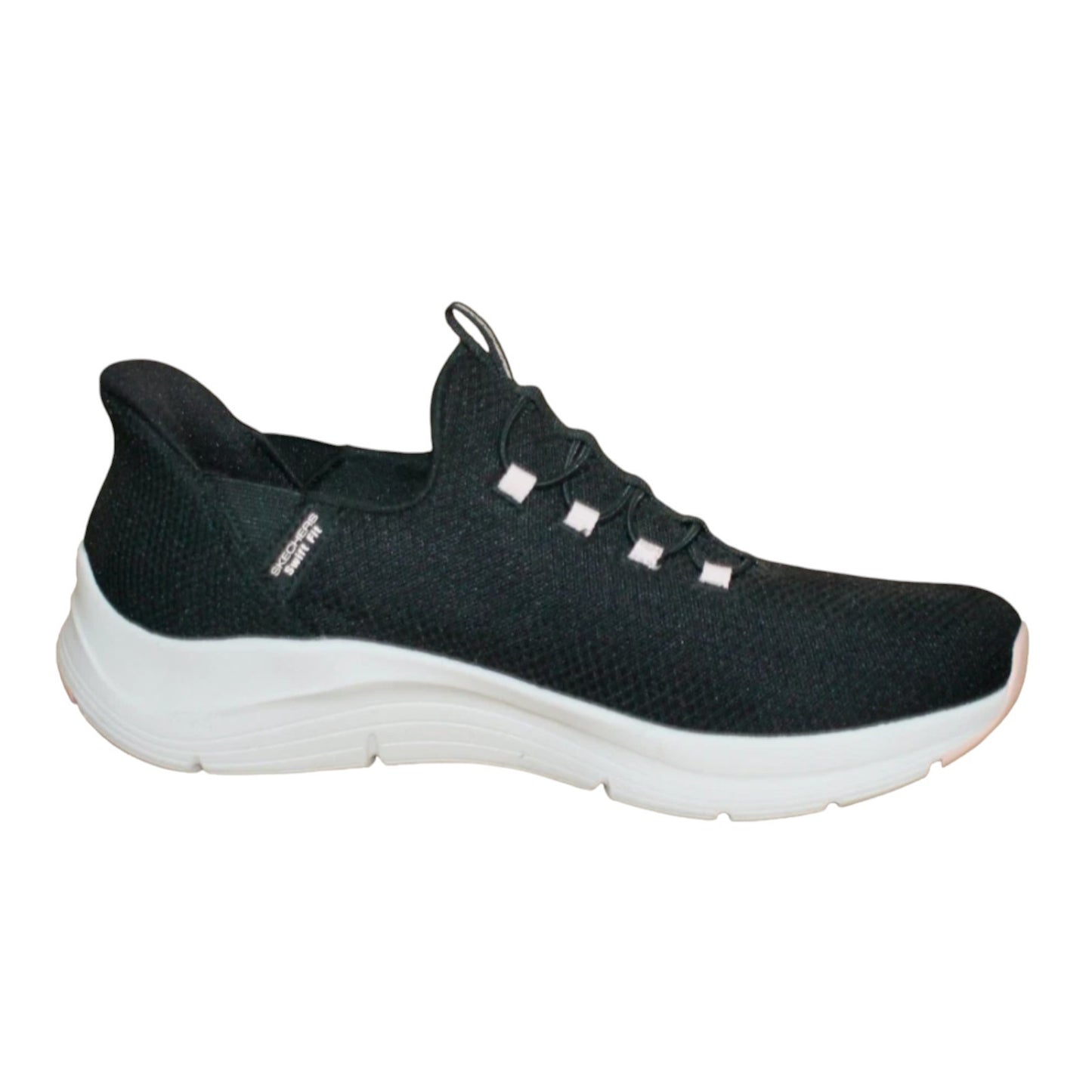 SKECHERS Swift Fit Arch Comfort Hands Free Sneaker Women  Black 179186