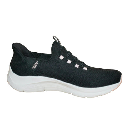 SKECHERS Swift Fit Arch Comfort Hands Free Sneaker Women  Black 179186