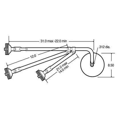 Trucklite 97686 HEAVY DUTY TRIPOD FENDER ASSY