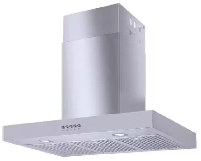 VISSANI Lora 30" 350CFM Convertible T-Shape Wall Mount Range Hood-StainlessSteel