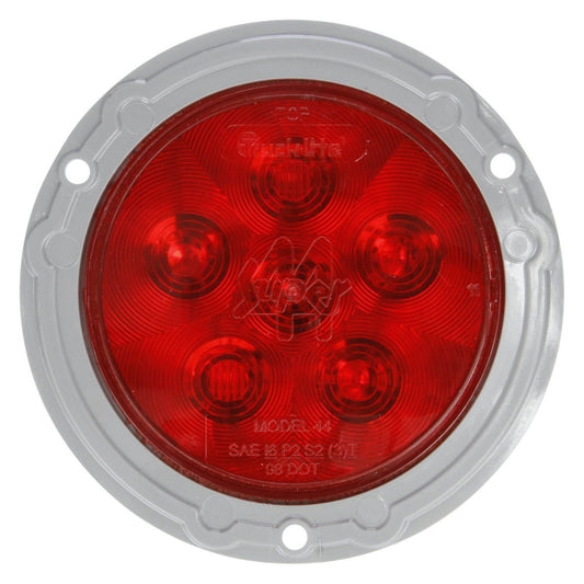 TRUCK-LITE 44322R LED Lamp Super 44 Red Round Stop/Turn/Tail 6 Diode Pattern