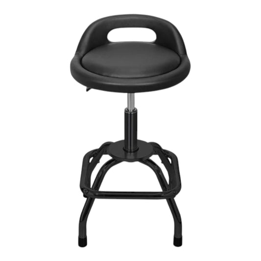 Type S Shop Stool with Backrest – Adjustable Garage & Workshop Stool, 360°