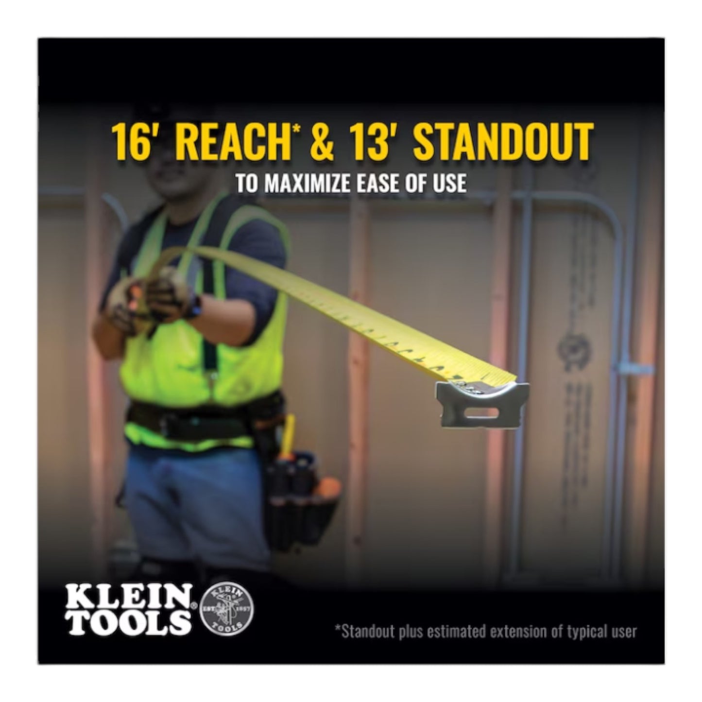 NEW! Klein Tools Compact Tape Measure 2 Pack 25 Feet 13 Ft. Standout 9125KIT2
