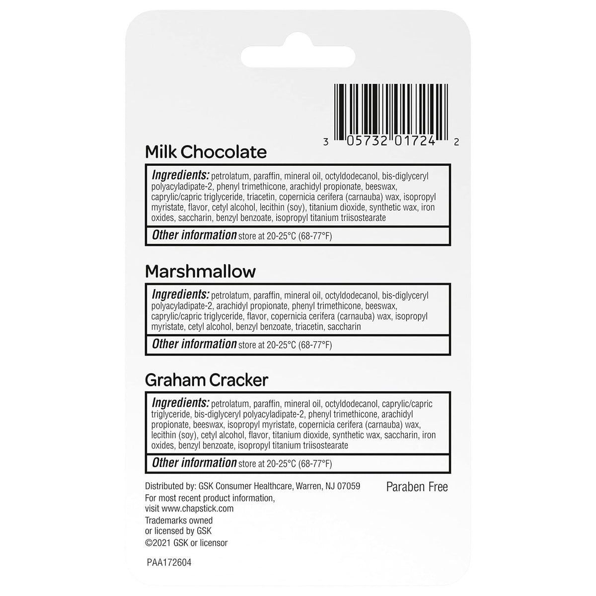 S'More Collection Variety Pack Lip Balm Tube, Lip Care, 0.15 Ounce (Pack of 3)