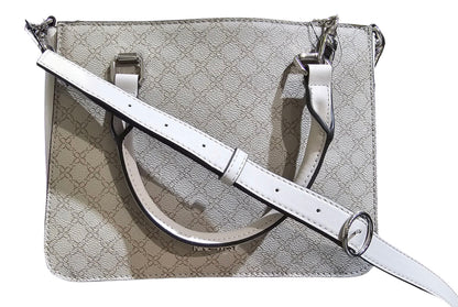 NINE WEST SERAFINI HANDBAG - MUSHROOM LOGO/MILK COLOR (NYL552306)
