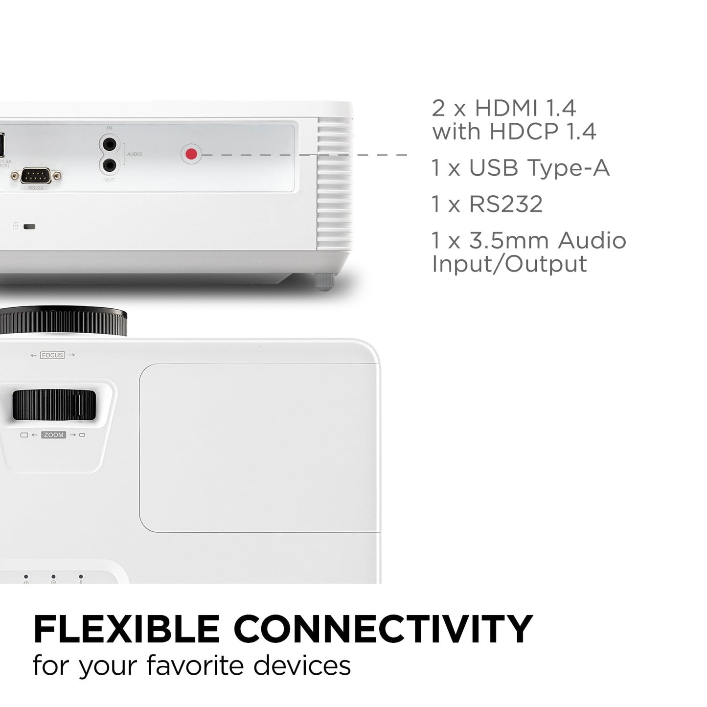 ViewSonic PA503S 4000 Lumens SVGA High Brightness Projector for Home and Office