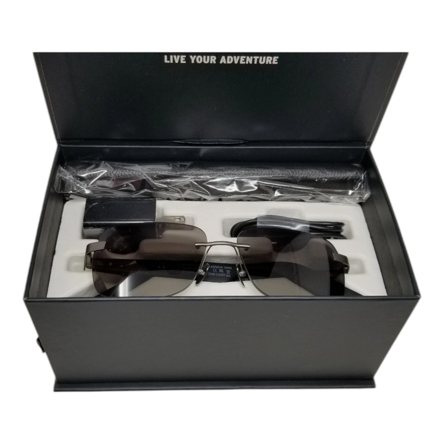 LUCYD LCD009-40 LIGHT GRAY SUNGLASSES (134018-1A) IR  LOC. OFC-106 SMART GLASSES