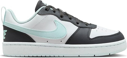 Nike Court Borough Low Recraft Big Kids' Shoes Anthracite/White/ Blue Size 3.5y
