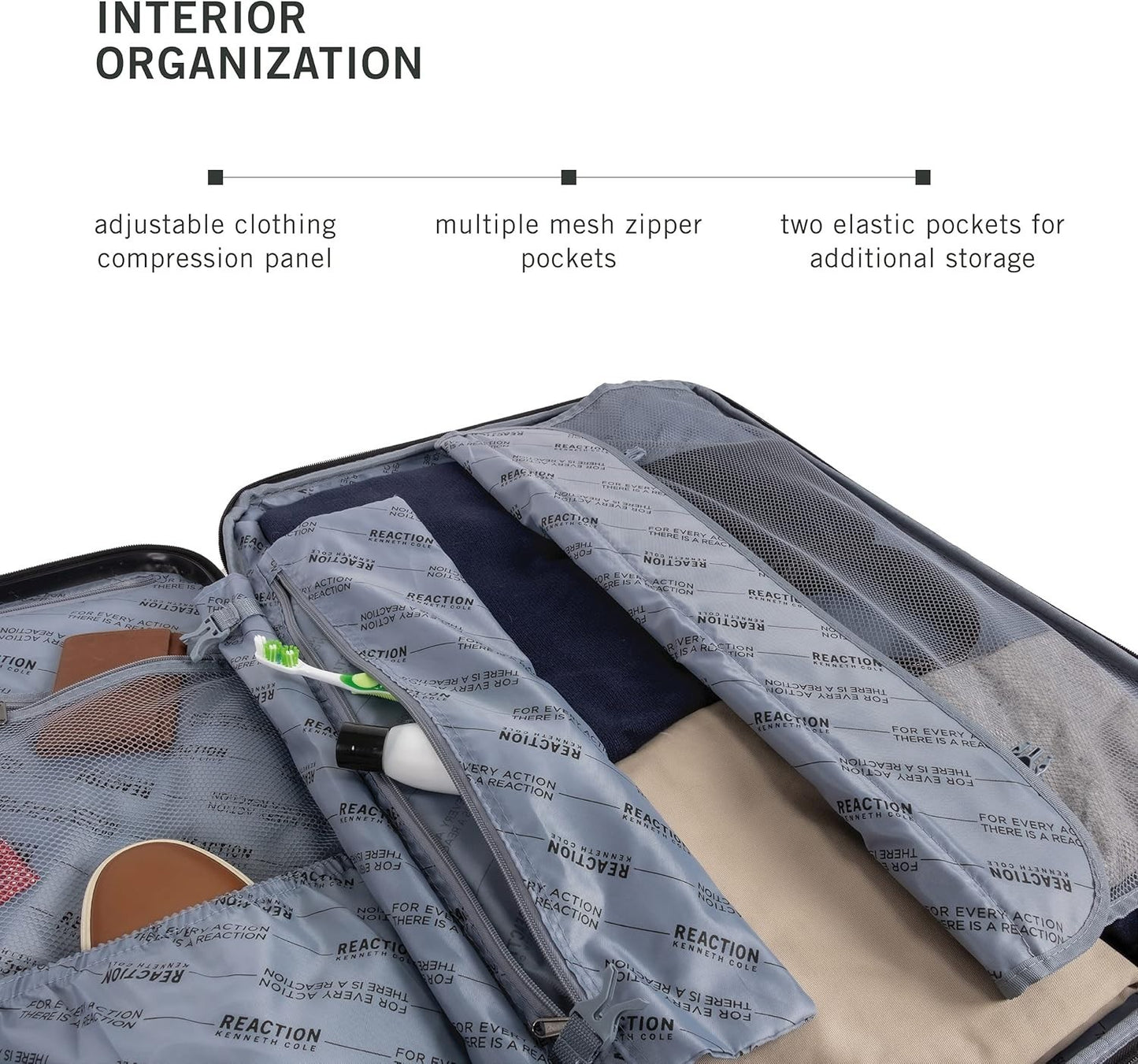 Kenneth Cole REACTION Out of Bounds & Renegade Lightweight 4-Wheel Luggage