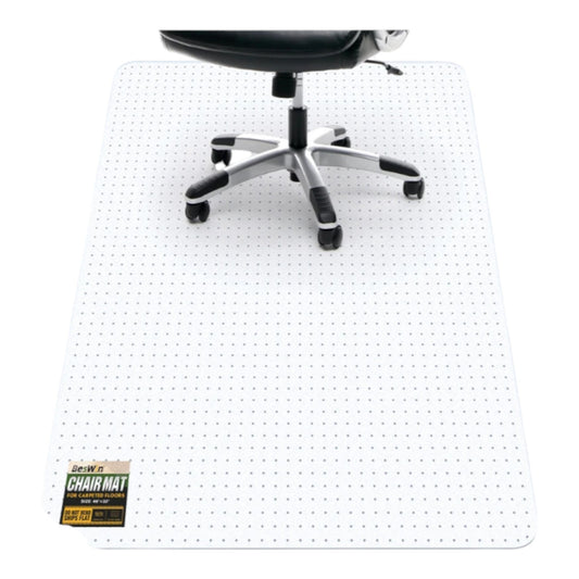 BesWin Office Chair Mat for Carpet 48'' x 36'' Clear Floor Mat For Pets