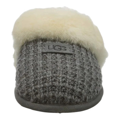 New 100% Authentic UGG Brand Women's Cozy Slippers Soft Knit Shoes, Charcoal