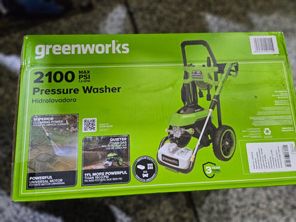 Greenworks 2100 PSI 1.2-GPM Cold Water Electric Pressure Washer