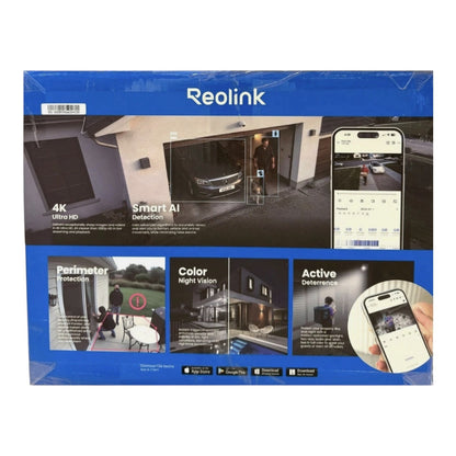 Reolink 4K 12 Channel 4TB Wifi NVR with 8 PoE Wired Security Dome Camera System