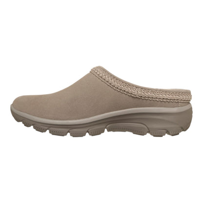NEW WOMENS SKECHERS RELAXED FIT EASY GOIN SOFT CHARM SUEDE Clogs AUTHENTIC