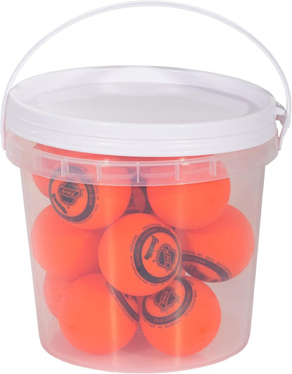 Franklin Sports Street Hockey Ball Bucket 15 Outdoor Nhl Hockey Ball, Low Bounce