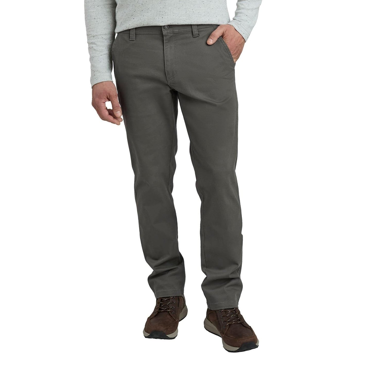 Men's Weatherproof 5 Pocket Utility Work Pants, Relaxed Fit Cotton Travel Pants