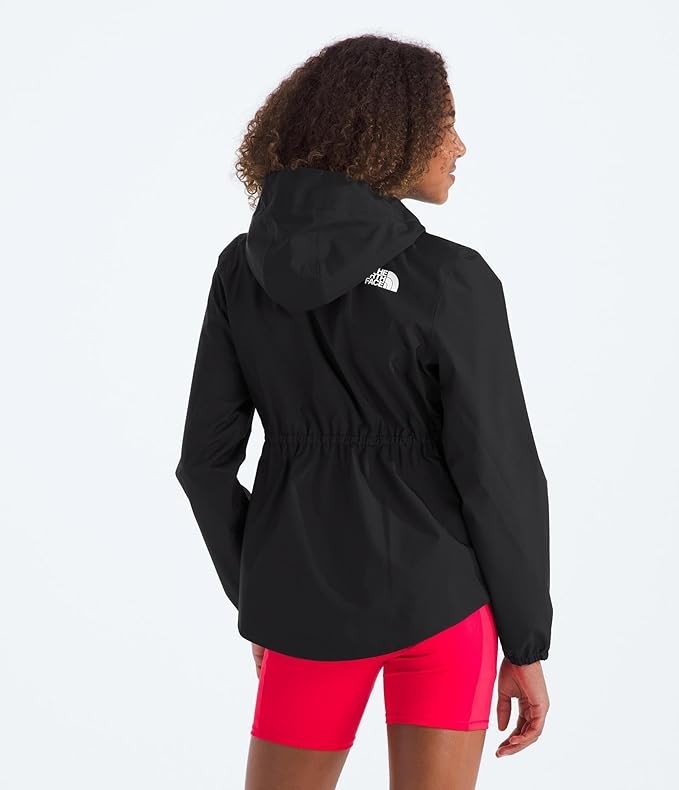 The North Face Girls Antora Rain Jacket Black Size M Waterproof Windproof Hooded