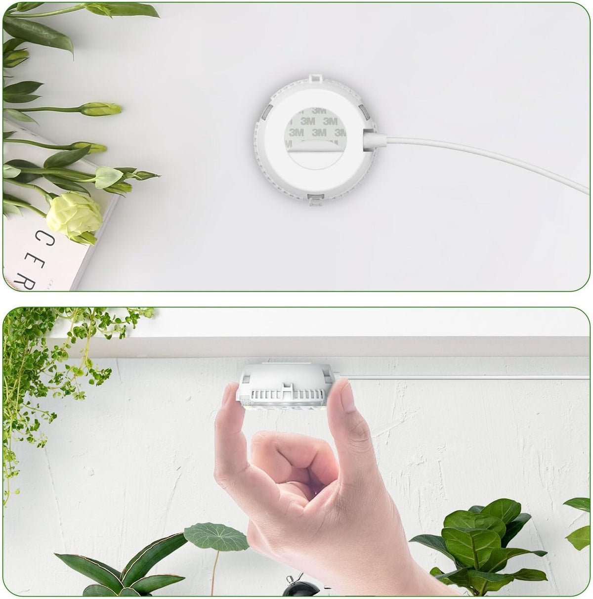 Grow Lights for Indoor Plants Full Spectrum, 2 Pack Puck Grow Lights, 150 Wat...