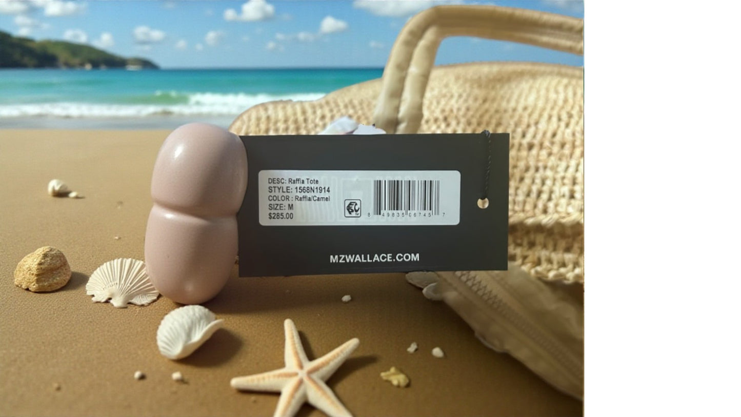 MZ WALLACE Medium Raffia Tote - Camel #1568N1914