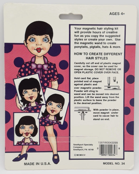 Playmonster Hair-Do Harriet Magnetic Face Drawing/Creativity/Doodle Toy #34
