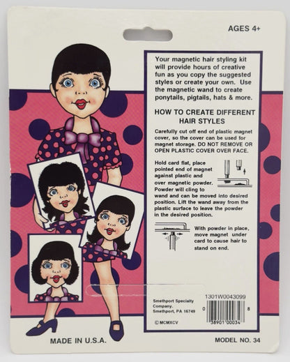 Playmonster Hair-Do Harriet Magnetic Face Drawing/Creativity/Doodle Toy #34