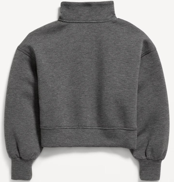 Old Navy Half-Zip Bounce Fleece Pullover Sweatshirt for Girls 804094