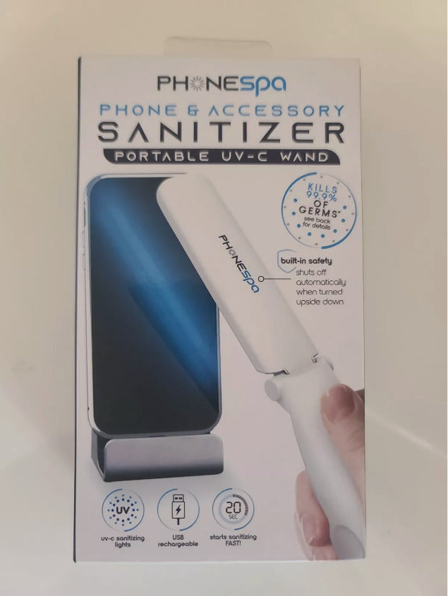 PhoneSpa Convenient, Portable, and Foldable UV-C Light Sanitizer NIB