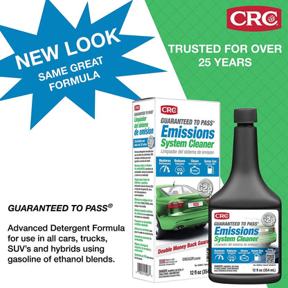 CRC Guaranteed to Pass Emissions Test Formula, 12 Fluid Ounce