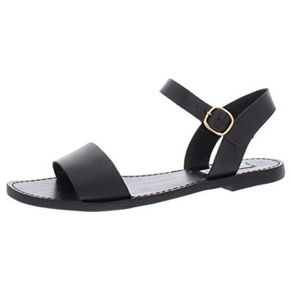 Steve Madden Women's Donddi Sandal - Black Leather Size 8 NIB
