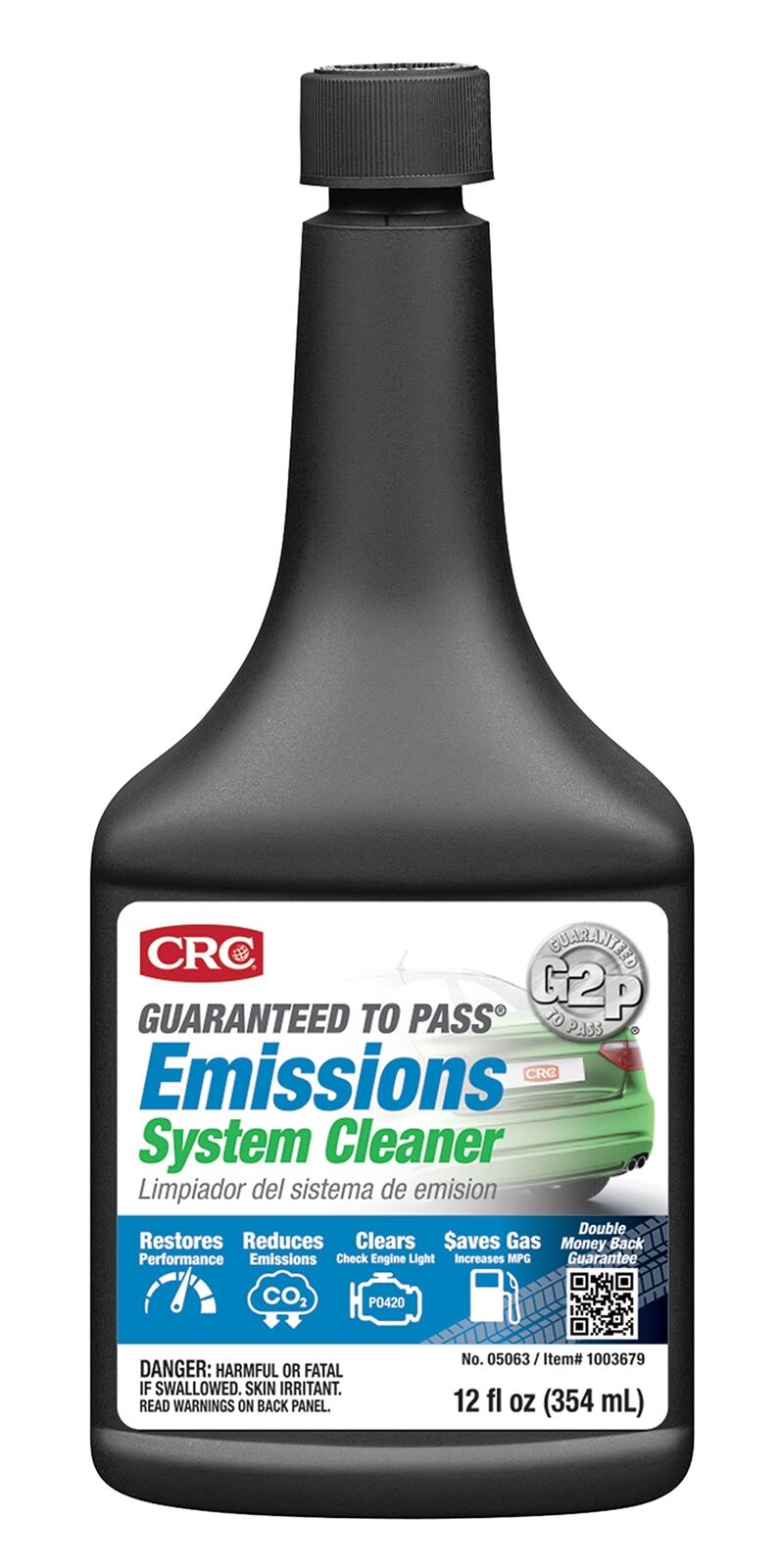 CRC Guaranteed to Pass Emissions Test Formula, 12 Fluid Ounce