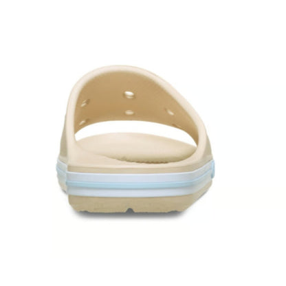 Crocs Bayaband Slides US Men's 12, Tan & Blue NWT #205392