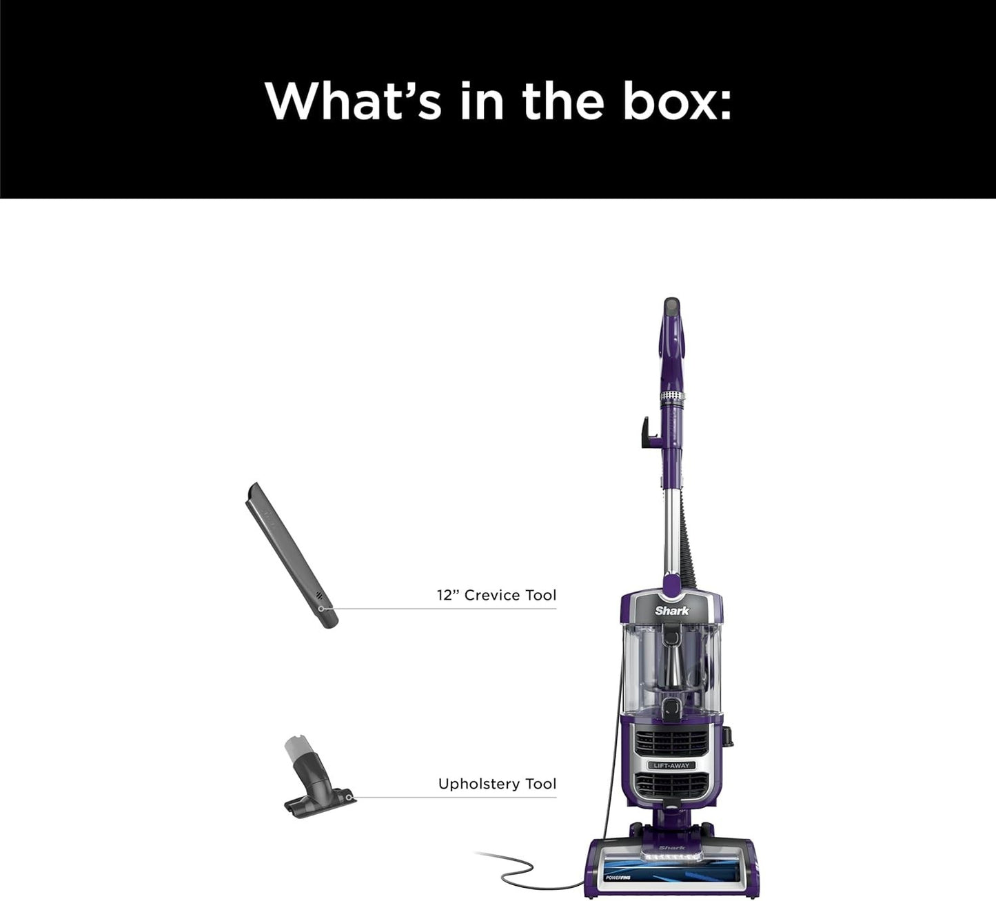 Shark ZD201 Lift-Away Upright Vacuum with Powerfin Roller - NEW IN BOX!