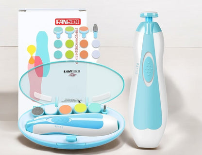 Fansidi Electric Nail Trimmer For Babies, White/Blue