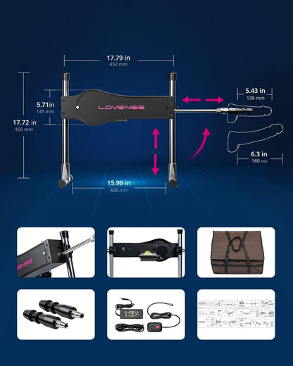 LOVENSE Automatic Sex Machine Sex Toys Dual-Penetration Vaginal/Anal Massager