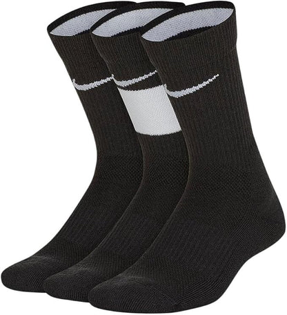 New Original Nike Elite Socks Dri-Fit Basketball Crew Size Medium 3-Pack