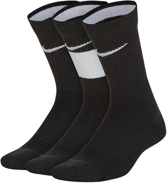 New Original Nike Elite Socks Dri-Fit Basketball Crew Size Medium 3-Pack