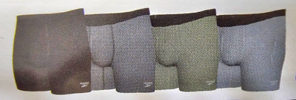Reebok Men's 4-Pack Performance Boxer Briefs Green/Grays/Blacks, XXL (44-46)