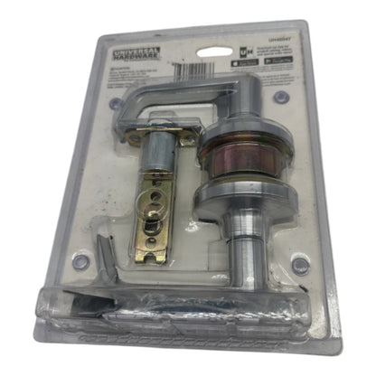 Universal Commercial 2-3/4" Satin Chrome Standard Duty Hall/Closet Door Lever