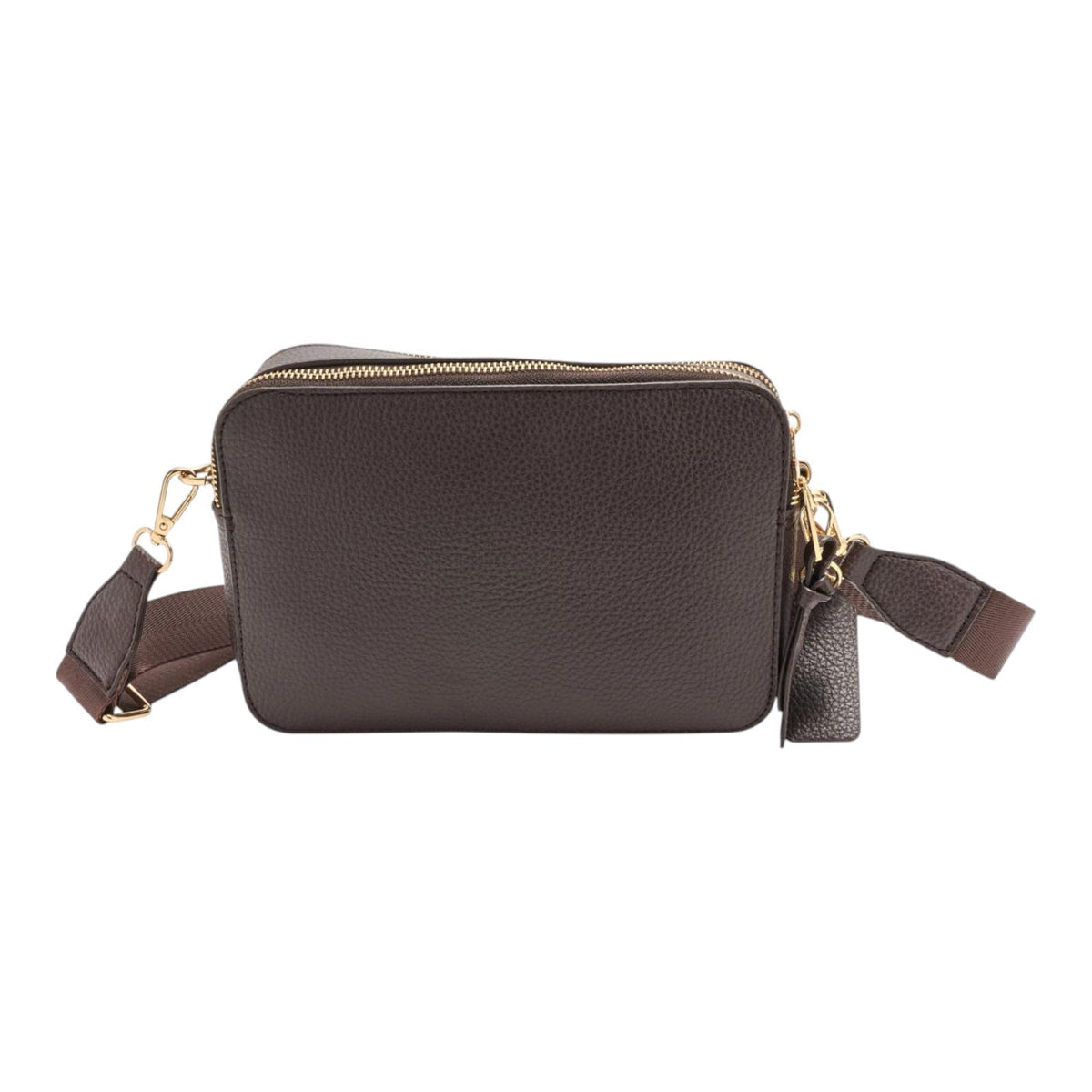 London Fog Mile Camera Crossbody Bag White Faux Leather Adjustable Strap NWT