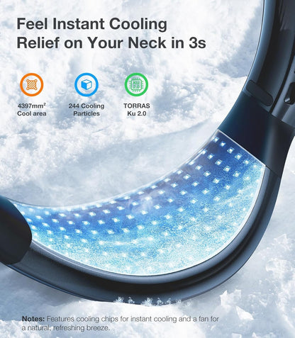 TORRAS Coolify Air 2025 Upgraded Neck Fan Air Conditioner, Upper-Lower Airflow,