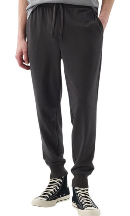 Gap Modern Logo Fleece Joggers Moonless Night Black Sweatpants Men's Size L