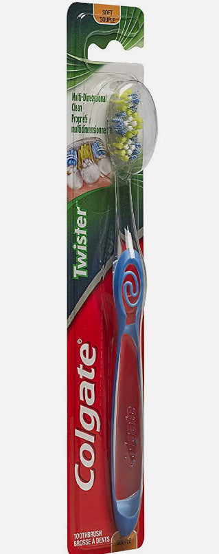 Colgate Twister Manual Toothbrush, Soft, Pack of 6