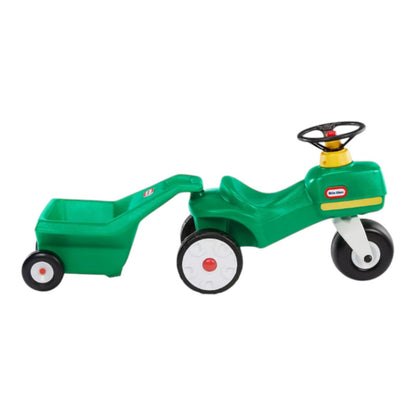 Little Tikes Tractor & Cart, Foot-to-Floor Ride-On, Green