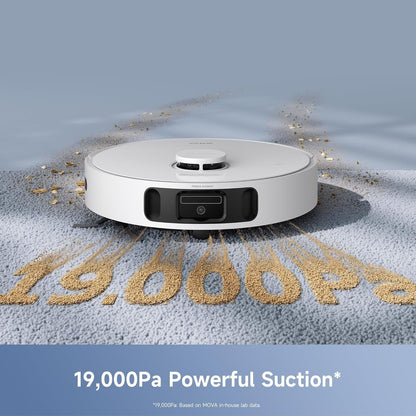 Mova E40 Ultra Robot Vacuum and Mop, 19,000Pa Suction, Extenable & Liftable Mop