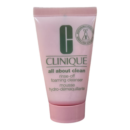 Clinique All About Clean Rinse Off Foaming Cleanser Mousse,  1 fl oz