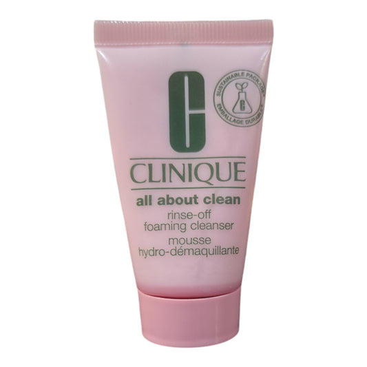 Clinique All About Clean Rinse Off Foaming Cleanser Mousse,  1 fl oz
