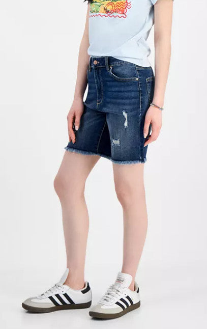 Celebrity Pink  Shorts Frayed, Hi-Rise, Mid-Rise, Bermuda, Light Heart, Stepper