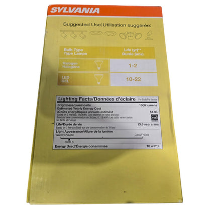 Sylvania LED16PAR38/DIM/830/FL40/13Y/GL/W/RP 16 Watt 1300 Lumens Dimmable Flood